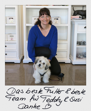 Ashuna's Hundeboutique und Barf Manufaktur - Susanne mit Teddy
